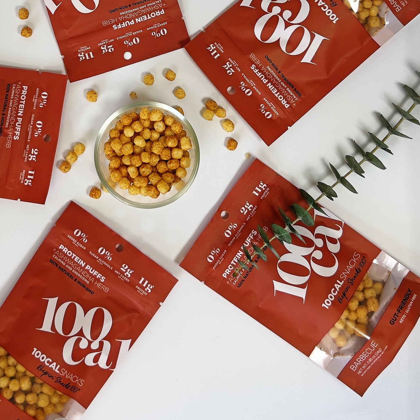 BBQ Protein Puffs - 100calsnacks