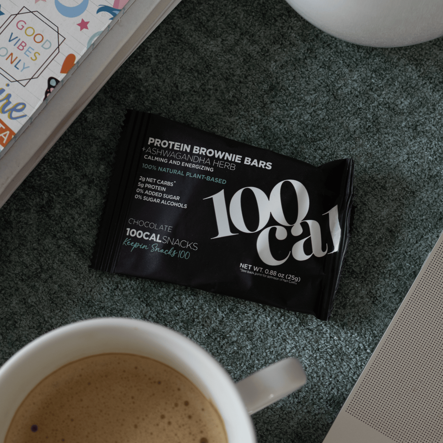 Chocolate Brownie Protein Bars - 100calsnacks