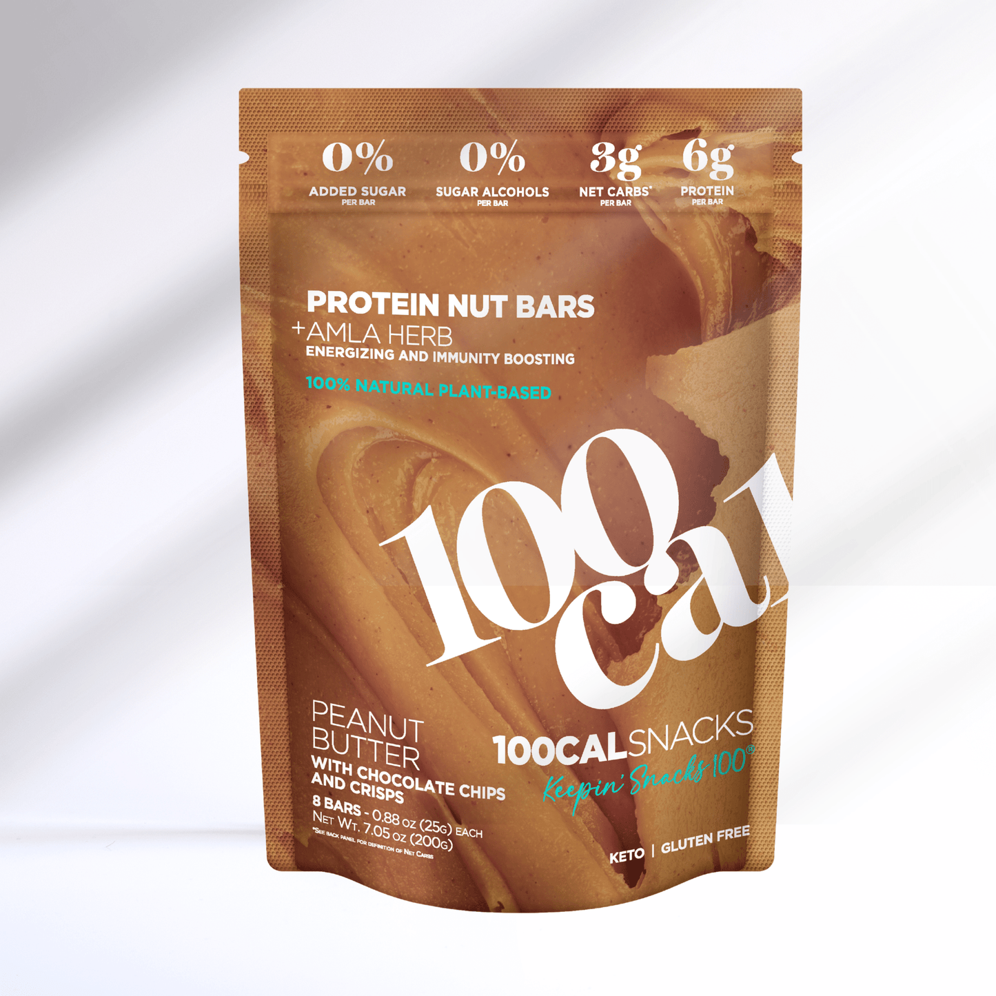 Peanut Butter Protein Bars - 100calsnacks