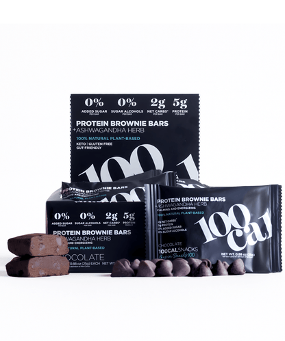 Chocolate Brownie Protein Bars - 100calsnacks