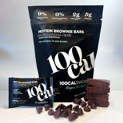 Chocolate Brownie Protein Bars - 100calsnacks